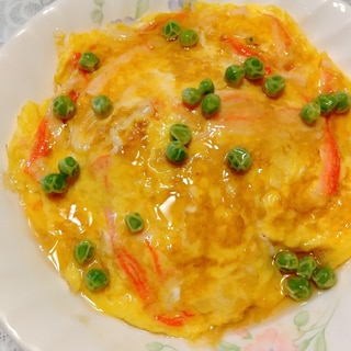 カニカマで、天津飯♪